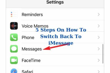 How To Switch Back To iMessage